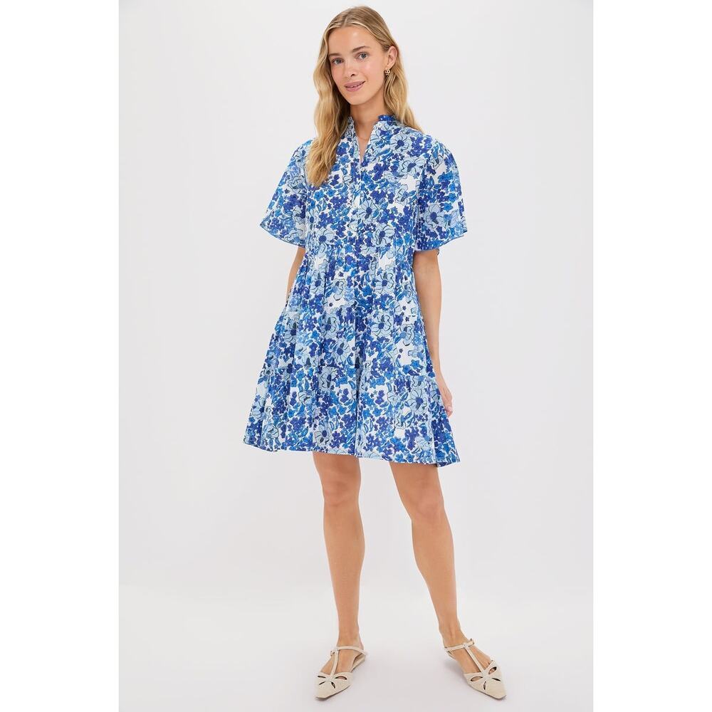 RO'S GARDEN Exclusive Blue Nerano Vibeka Short Dress Size M NWT - Picture 4 of 8